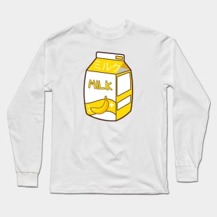 Kawaii Banana Milk Box Long Sleeve T-Shirt